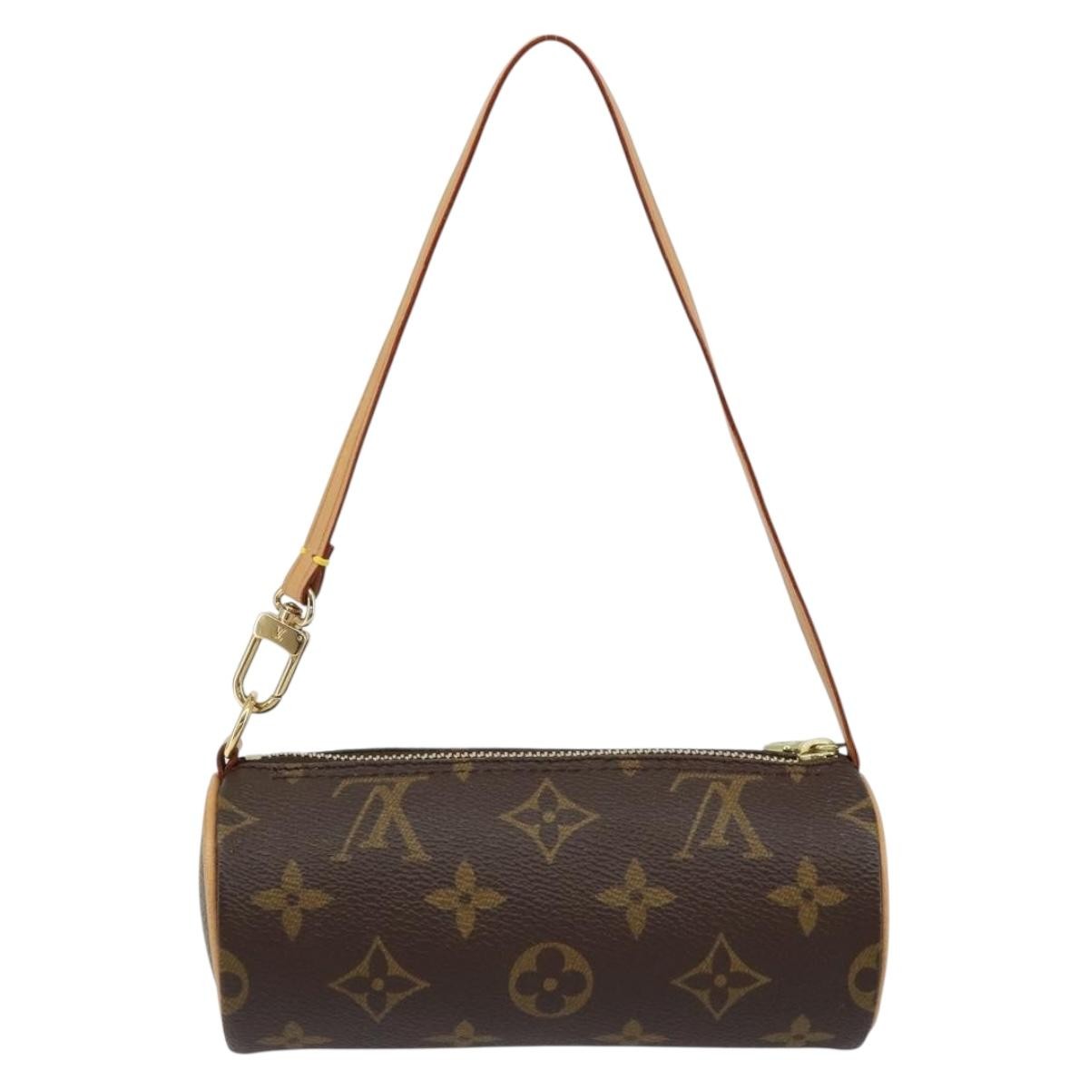Louis Vuitton Papillon Pochette Monogram Canvas, BROWN, CANVAS, Clutche & pouche