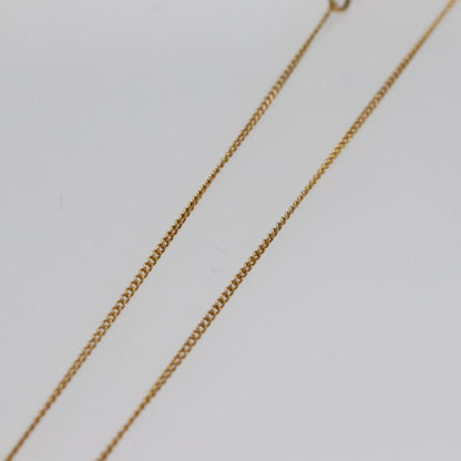 Christian Dior D logo Pendant Necklace Metal, GOLD, METAL, Necklace