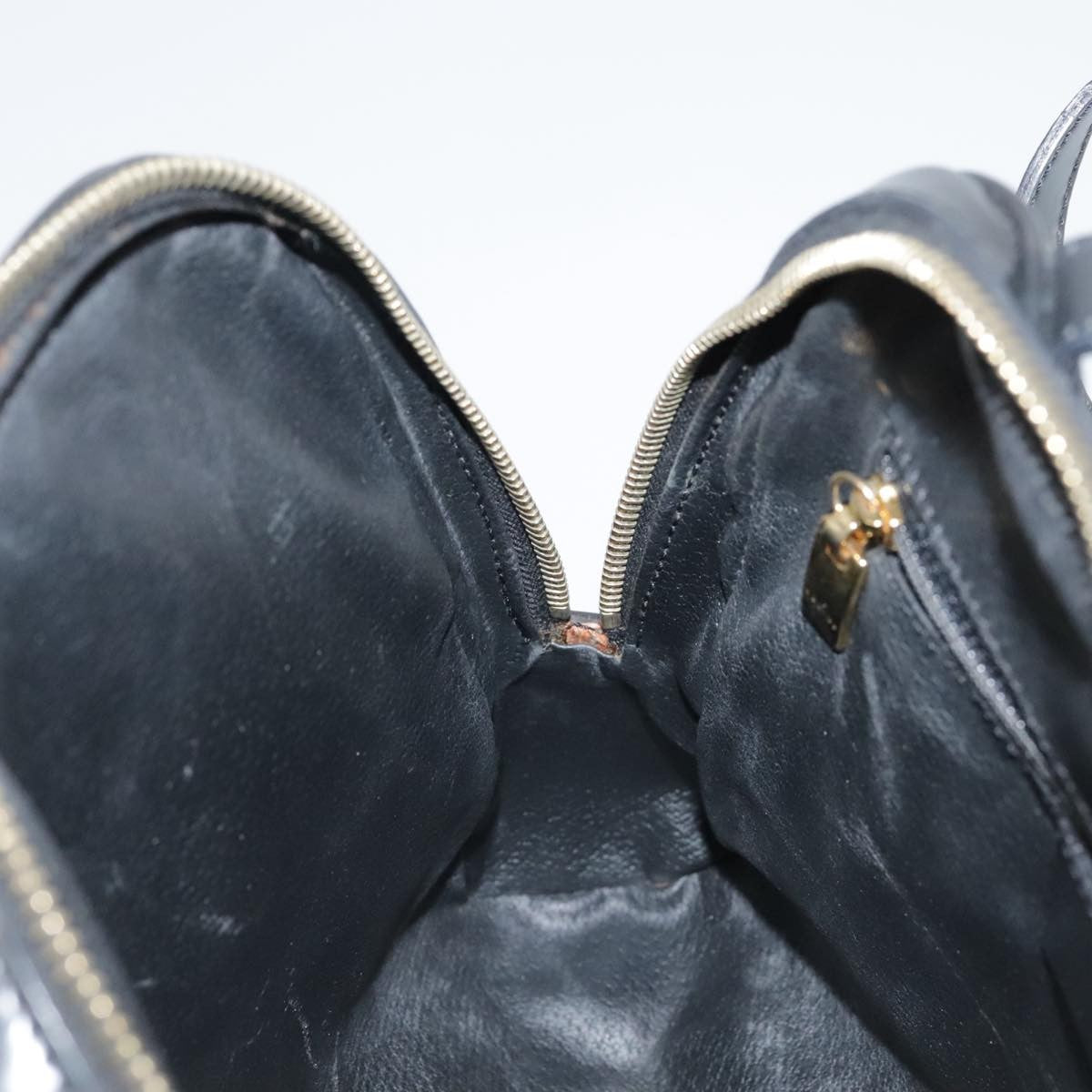 Celine Vintage Macadam Backpack Canvas and Leather, BLACK, CANVAS, Backpack