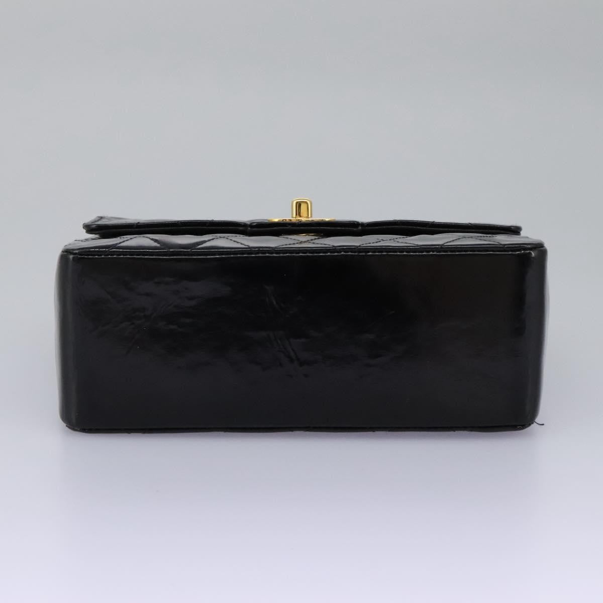 Chanel CC Turnlock Top Handle Flap Bag Patent leather, BLACK, PATENT_LEATHER, Handbag