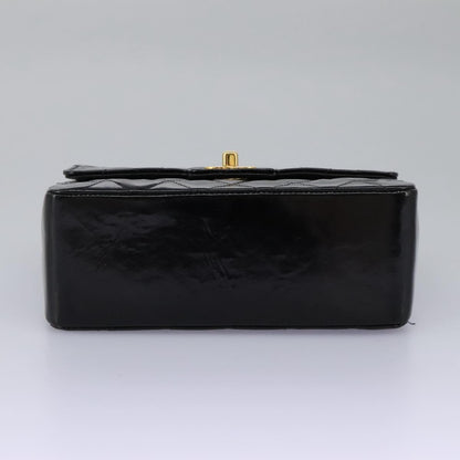Chanel CC Turnlock Top Handle Flap Bag Patent leather, BLACK, PATENT_LEATHER, Handbag
