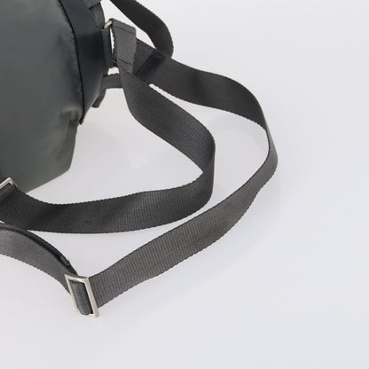 Prada Double Front Pocket Backpack Tessuto, GRAY, NYLON, Backpack