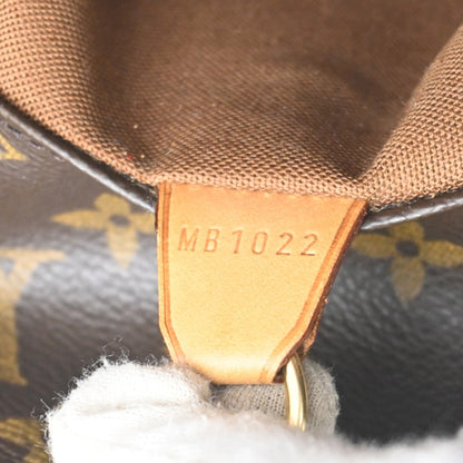 Louis Vuitton Shopping Sac Handbag Monogram Canvas, BROWN, CANVAS, Tote bag