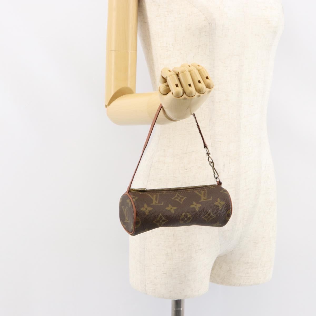 Louis Vuitton Papillon Pochette Monogram Canvas, BROWN, CANVAS, Clutche & pouche