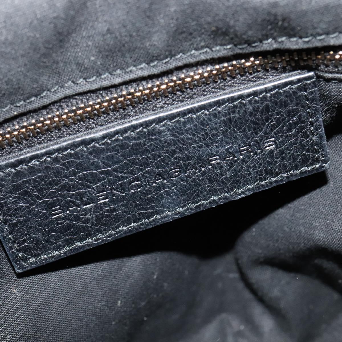 Balenciaga Pom Pon Giant Studs Bag Leather, BLACK, LEATHER, Handbag