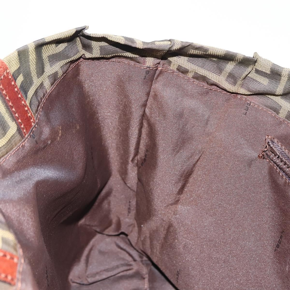 Fendi Zucca Tote bag FF motif, BROWN, CANVAS, Tote bag