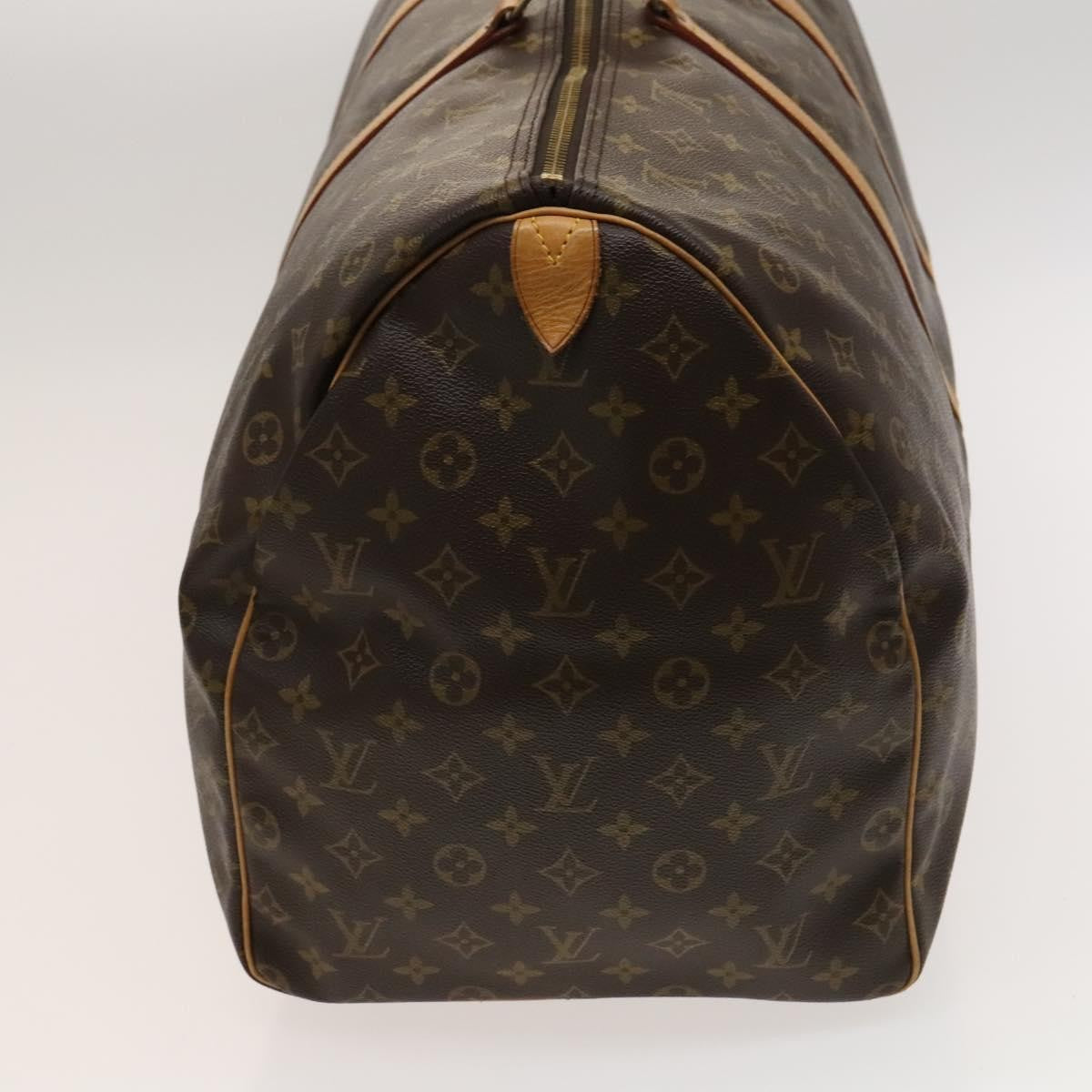 Louis Vuitton Keepall Bag Monogram Canvas, BROWN, CANVAS, Travel bag
