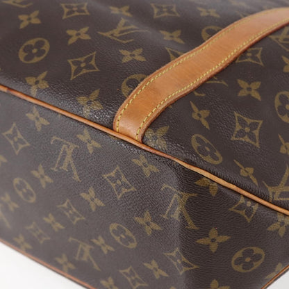 Louis Vuitton Shopping Sac Handbag Monogram Canvas, BROWN, CANVAS, Tote bag