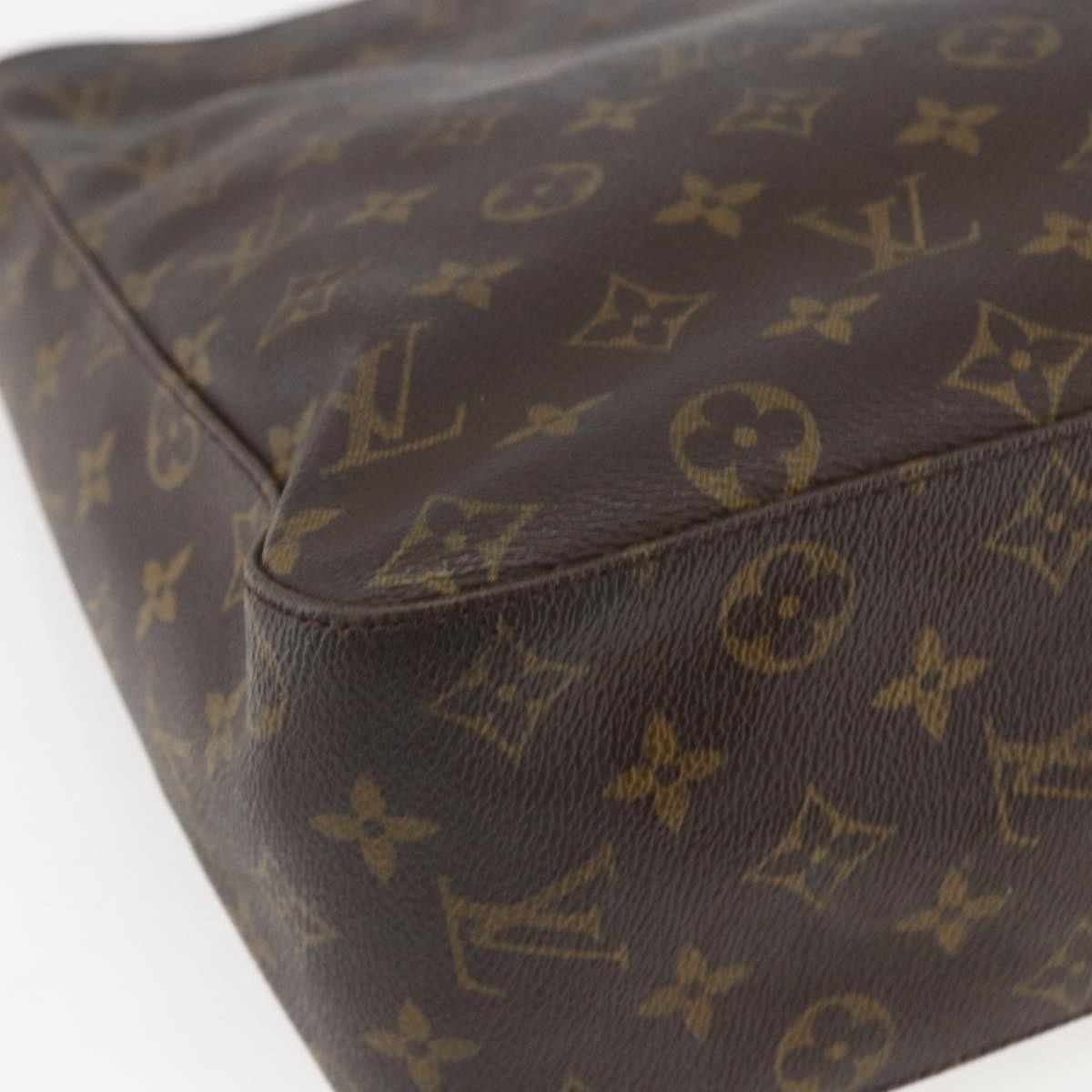 Louis Vuitton Looping Handbag Monogram Canvas, BROWN, CANVAS, Shoulder bag