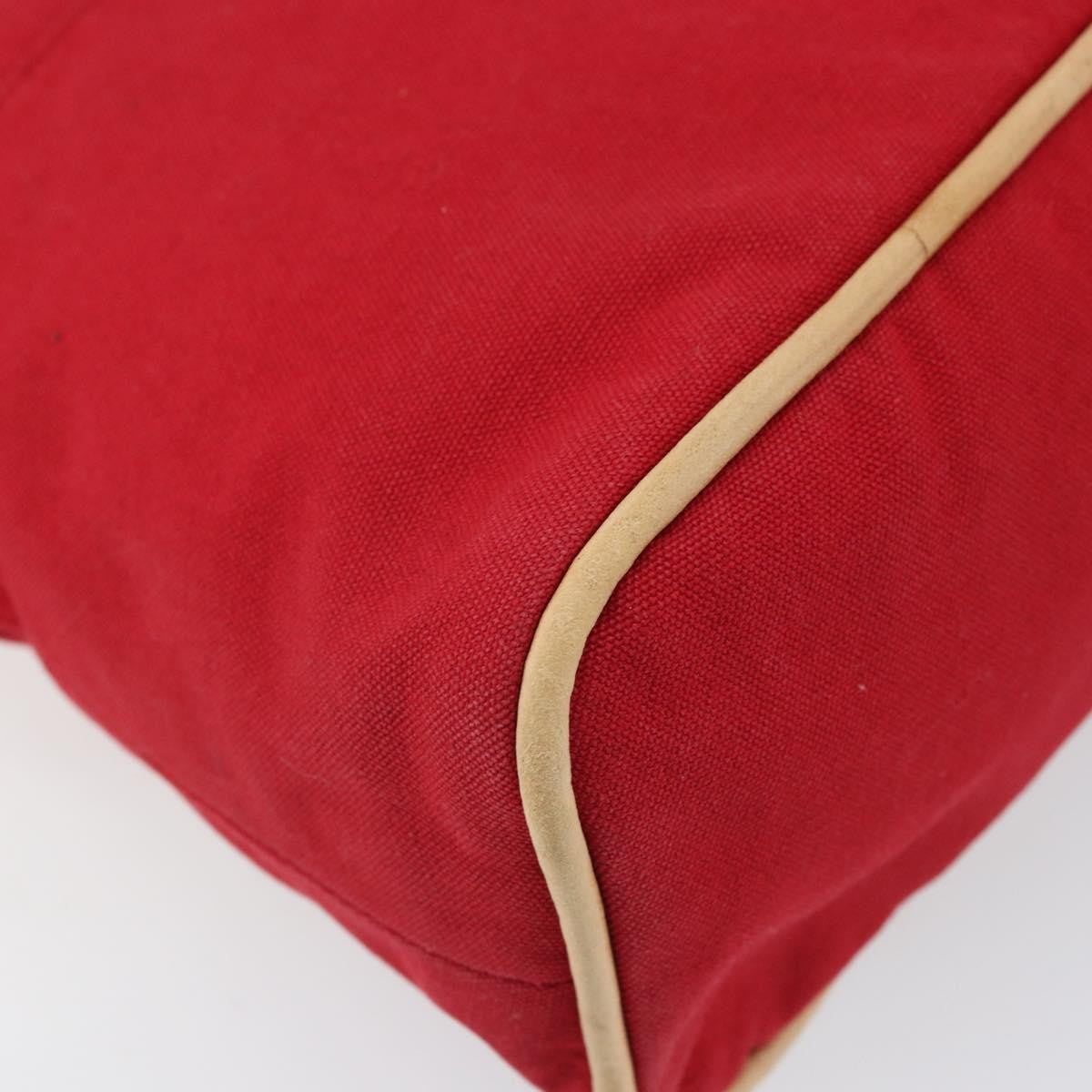 Hermes Bolide Travel Pouch Canvas, RED, CANVAS, Clutche & pouche