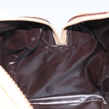 Celine Macadam Handbag Macadam with leather, BEIGE, PVC, Handbag