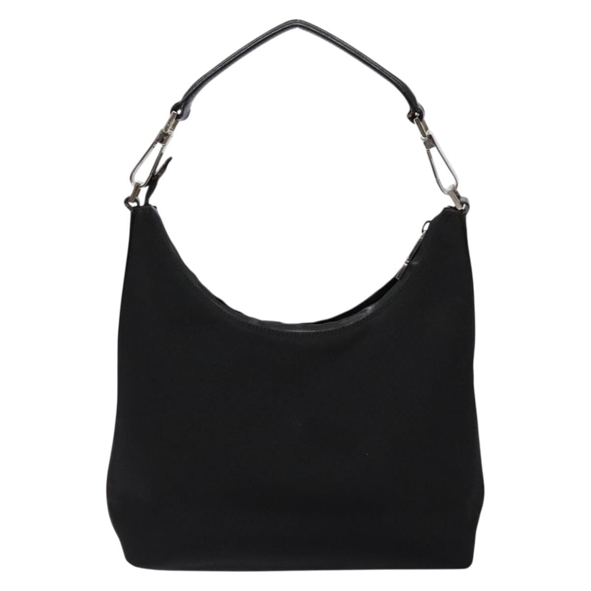 Gucci Zip Hobo Canvas, BLACK, CANVAS, Shoulder bag