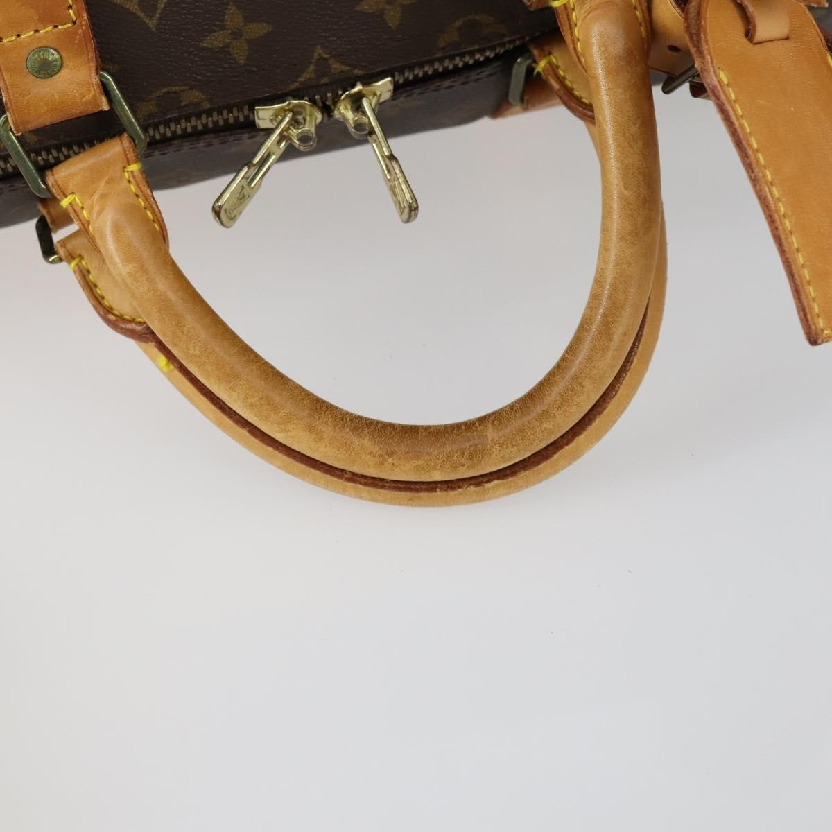Louis Vuitton Keepall Bandouliere Bag Monogram Canvas, BROWN, CANVAS, Travel bag