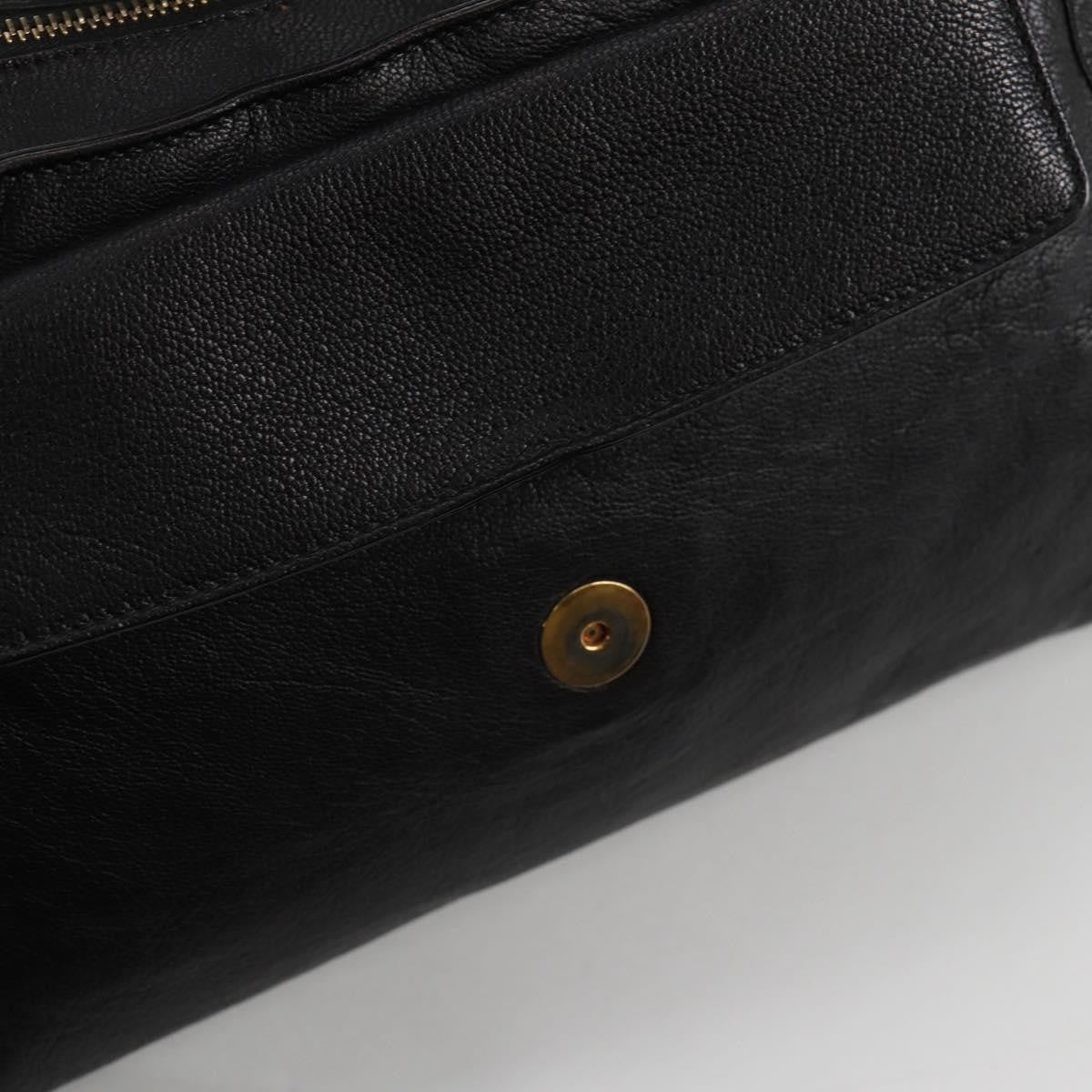 Bvlgari Chandra Top Handle Bag Leather, BLACK, LEATHER, Shoulder bag