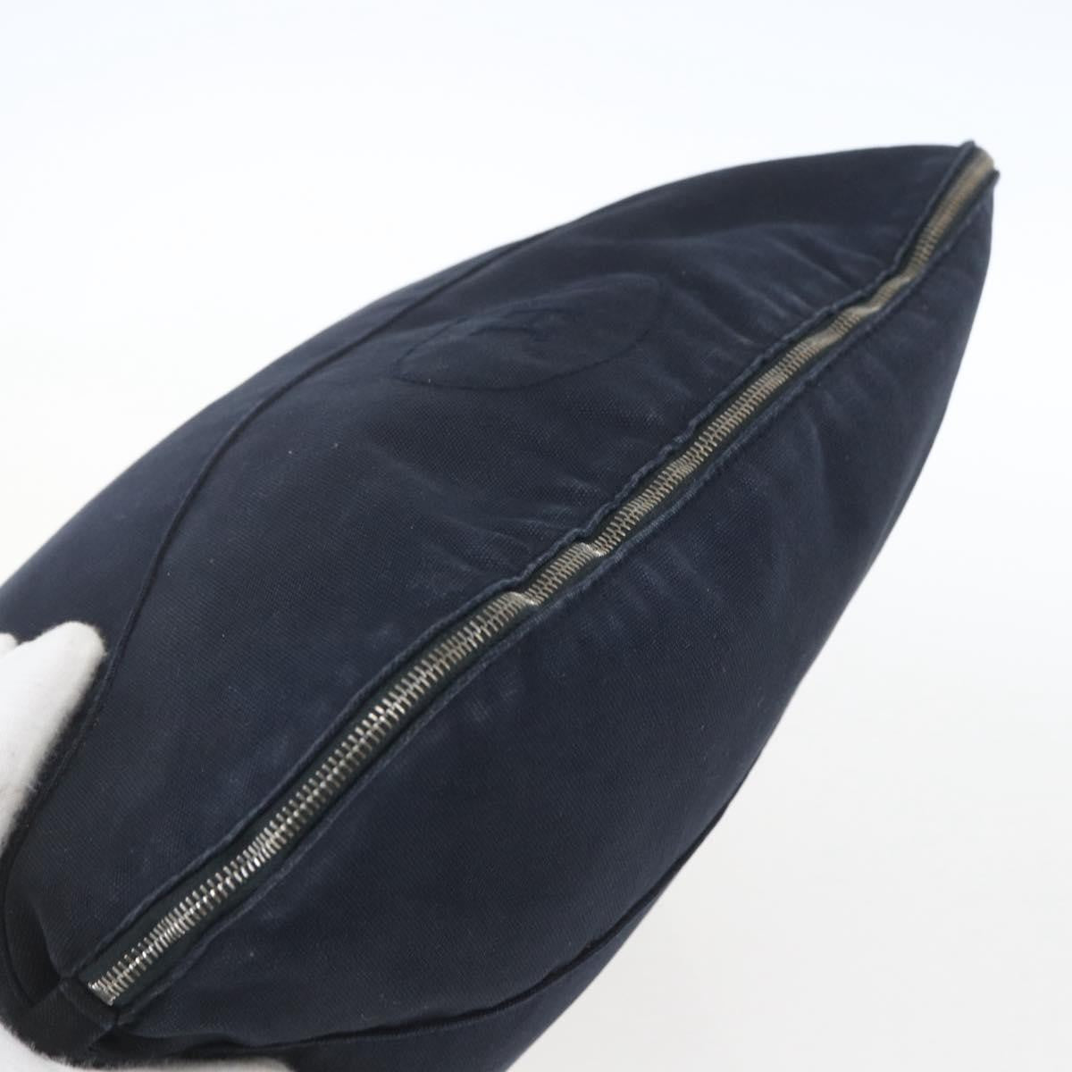Hermes Bolide Travel Pouch Canvas, NAVY, CANVAS, Clutche & pouche