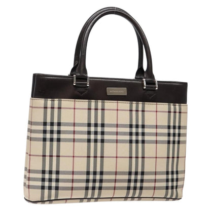 Burberry Nova Check Tote Canvas and Leather, BEIGE, NYLON, Tote bag