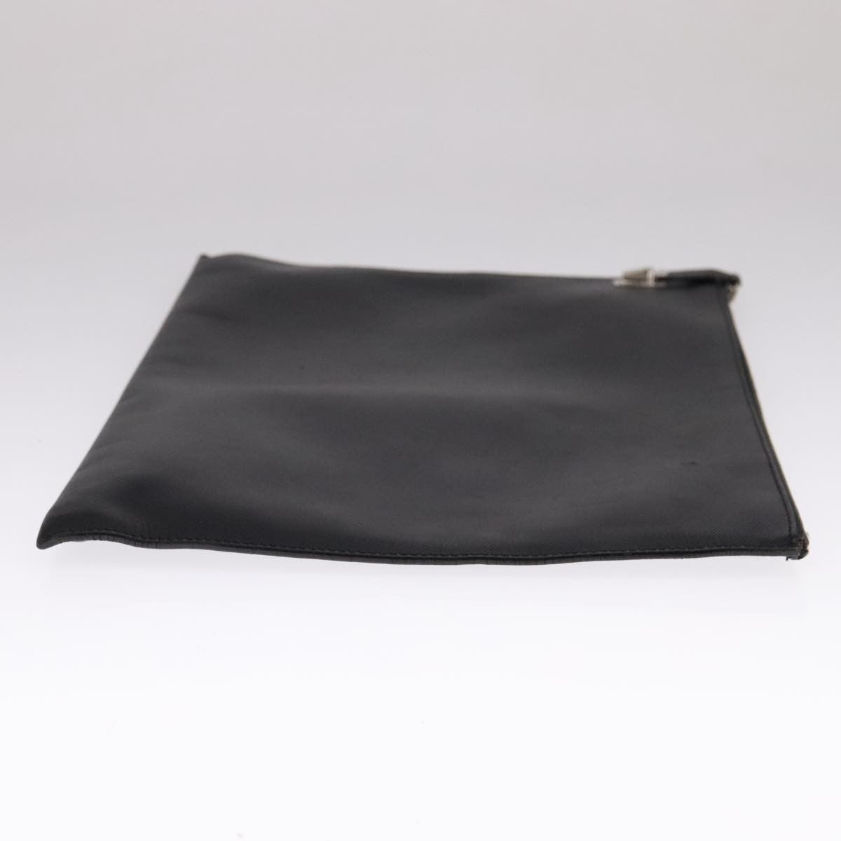 Prada Vintage Pouch Leather, BLACK, LEATHER, Clutche & pouche