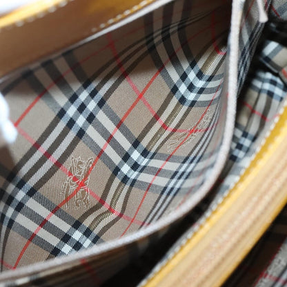 Burberry Vintage Handbag Leather, YELLOW, LEATHER, Handbag