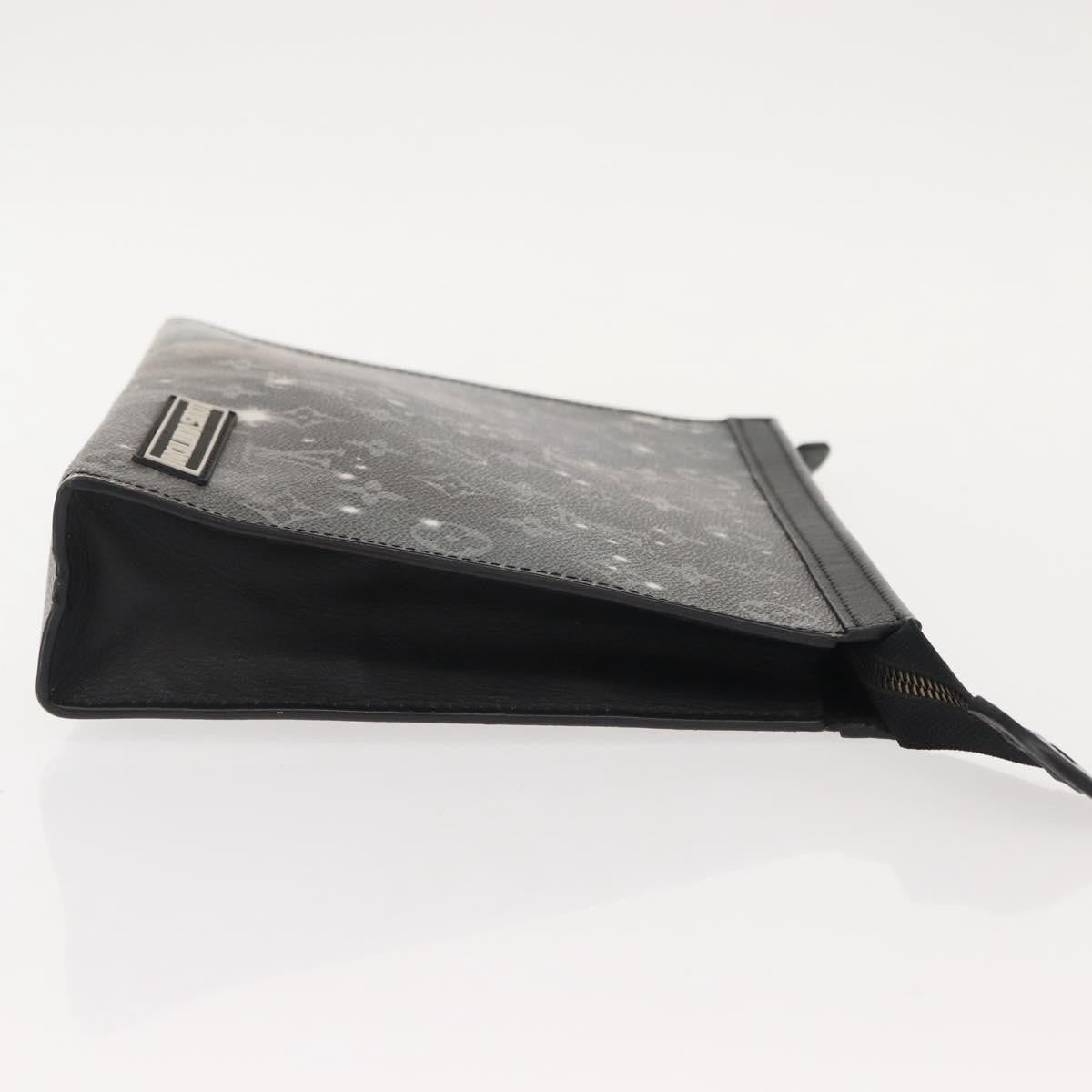 Louis Vuitton Pochette Voyage Monogram Eclipse Canvas, GRAY, CANVAS, Clutche & pouche