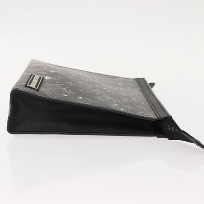 Louis Vuitton Pochette Voyage Monogram Eclipse Canvas, GRAY, CANVAS, Clutche & pouche