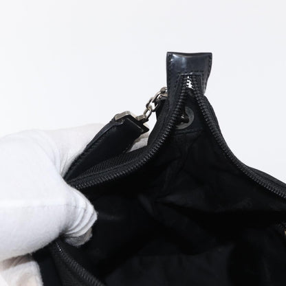 Salvatore Ferragamo Vala Shoulder Bag Nylon, BLACK, NYLON, Shoulder bag