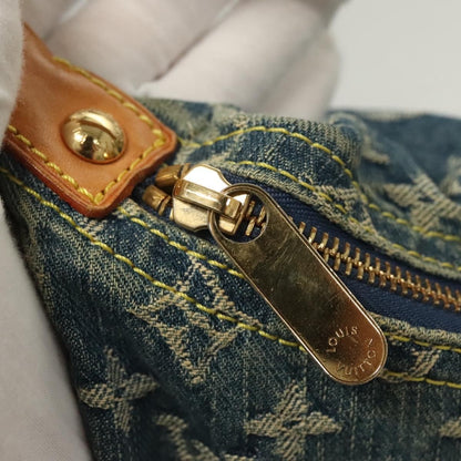 Louis Vuitton Baggy Handbag Denim, BLUE, DENIM_JEANS, Shoulder bag