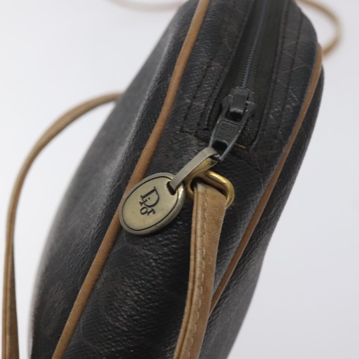 Christian Dior Vintage Honeycomb Shoulder Bag Canvas, BLACK, CANVAS, Shoulder bag