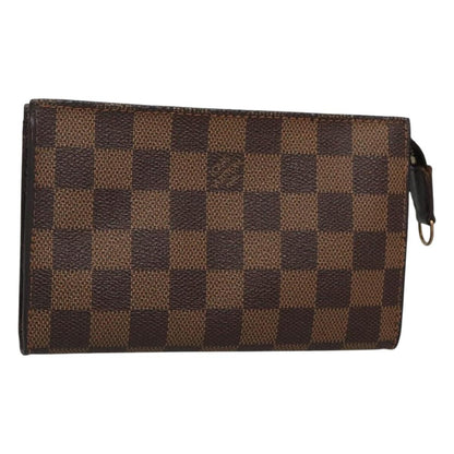 Louis Vuitton Marais Bucket Zip Pouch Damier, BROWN, CANVAS, Clutche & pouche