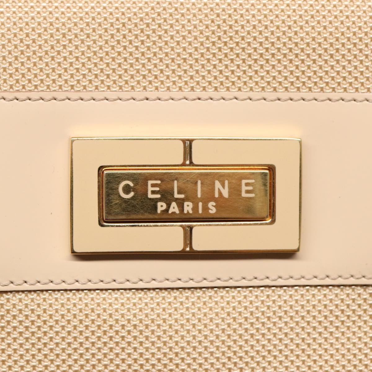 Celine Shoulder Bag Nylon, BEIGE, NYLON, Shoulder bag
