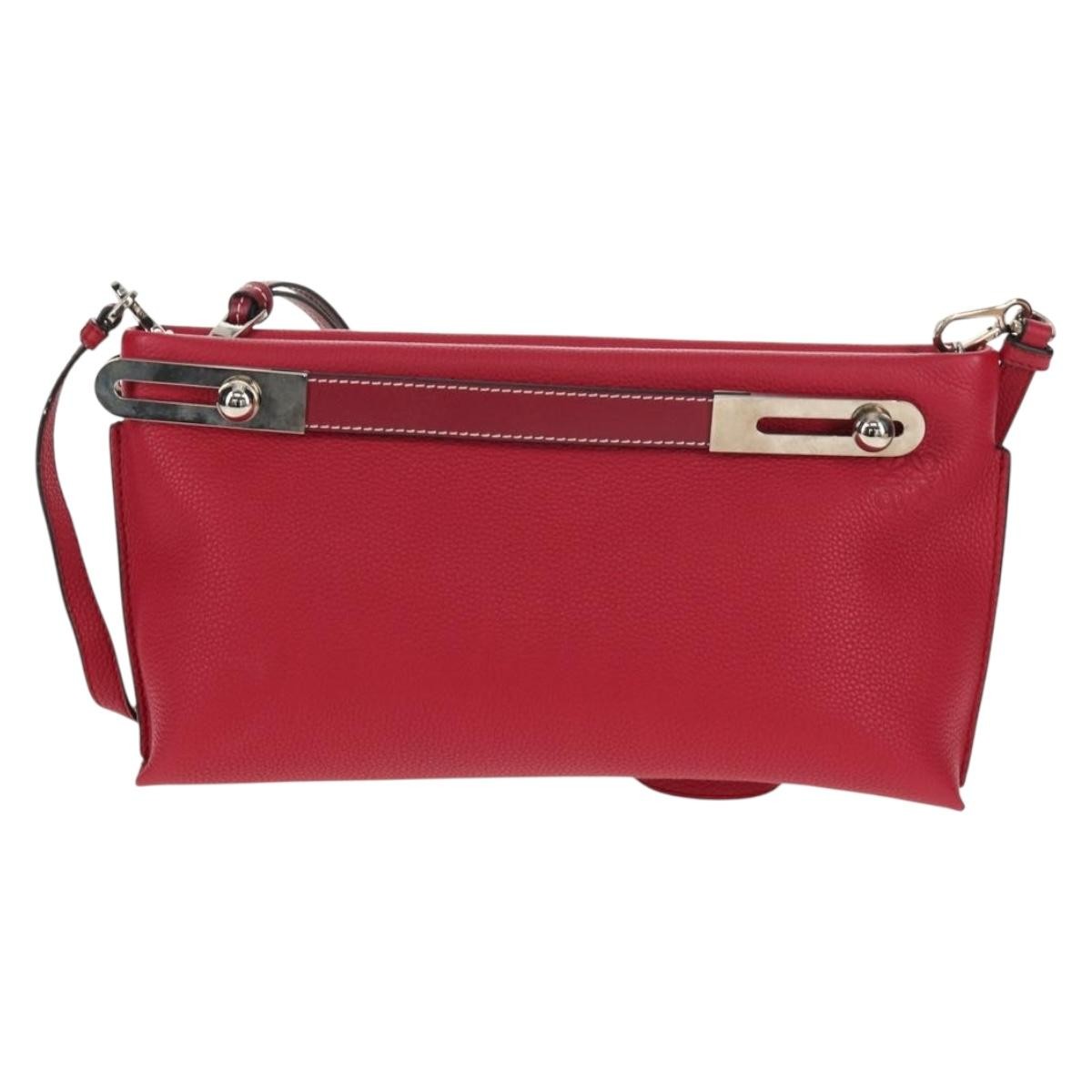 Loewe Missy Handbag Leather, RED, LEATHER, Shoulder bag