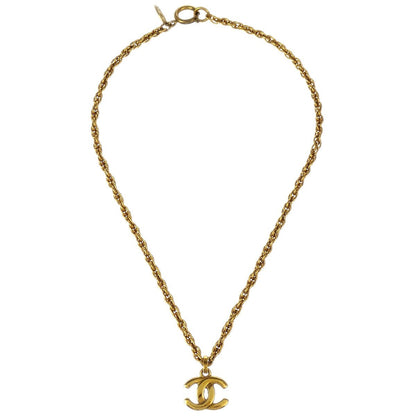 Chanel CC Pendant Necklace Metal, GOLD, GOLD_PLATED, Necklace