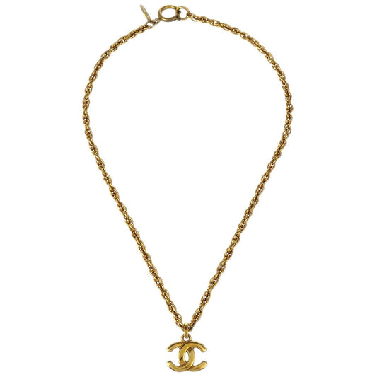 Chanel CC Pendant Necklace Metal, GOLD, GOLD_PLATED, Necklace