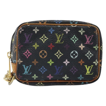 Louis Vuitton Wapity Trousse Pouch Monogram Multicolor, BLACK, CANVAS, Clutche & pouche