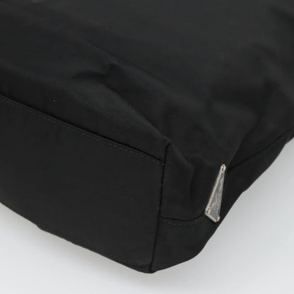 Prada Chain Shoulder Bag Tessuto, BLACK, NYLON, Shoulder bag