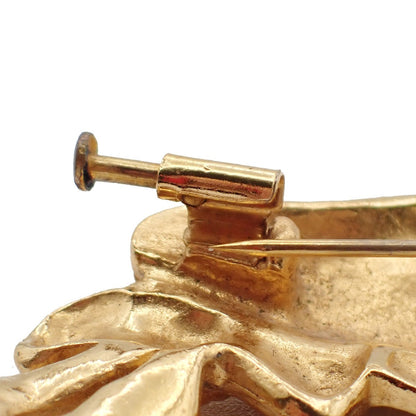 Chanel Beret Hat Brooch Gold Plated, GOLD, GOLD_PLATED, Brooch