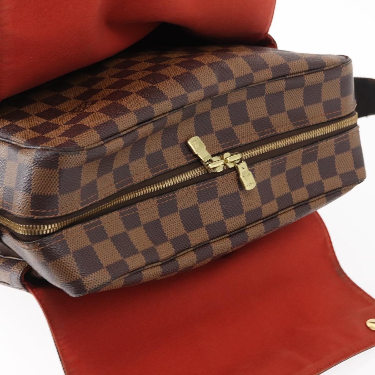 Louis Vuitton Naviglio Handbag Damier, BROWN, CANVAS, Shoulder bag