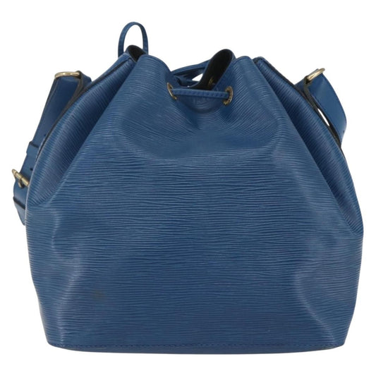 Louis Vuitton Petit Noe Handbag Epi Leather, BLUE, LEATHER, Shoulder bag