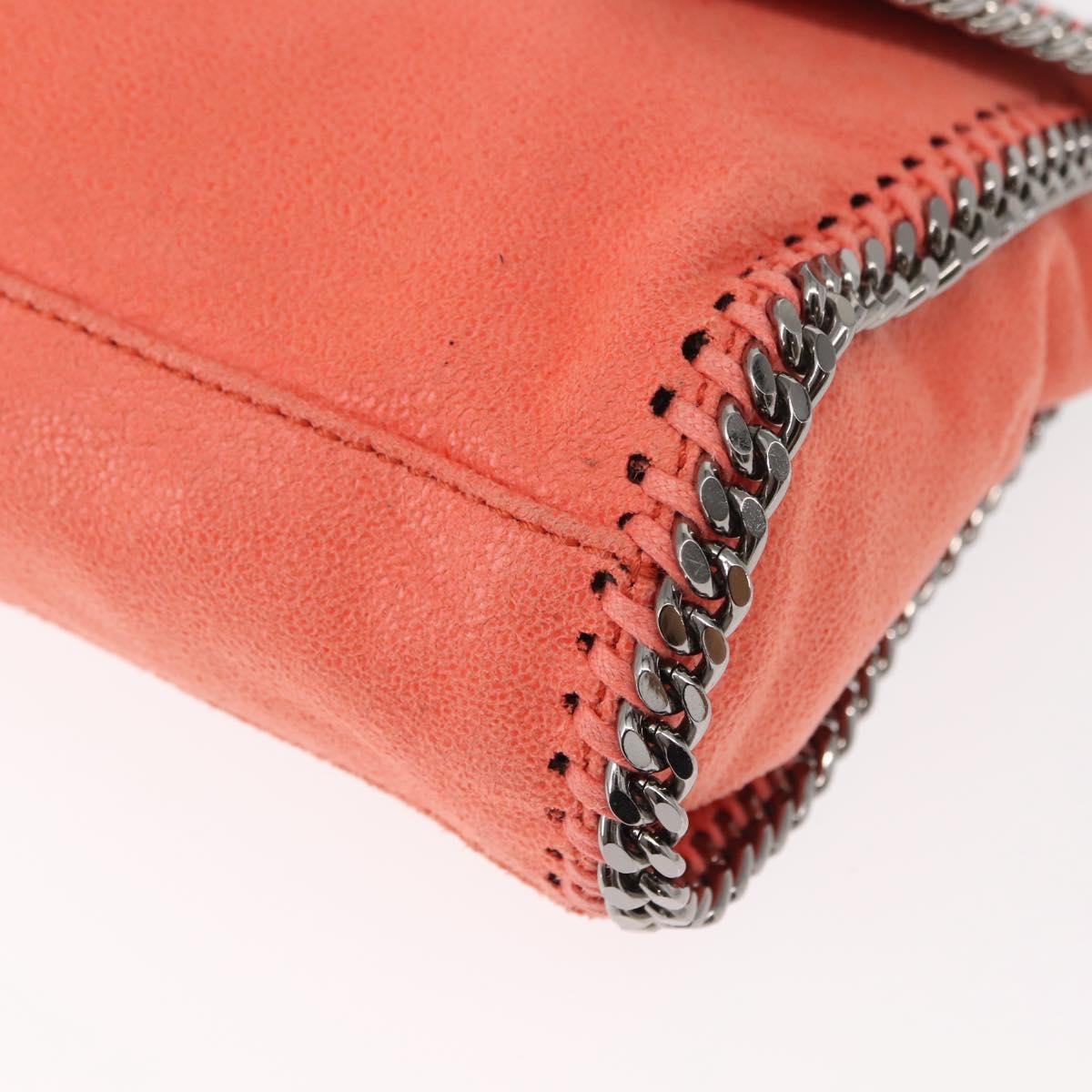 Stella McCartney Falabella Fold Over Flap Crossbody Bag Shaggy Deer, ORANGE, POLYESTER, Shoulder bag