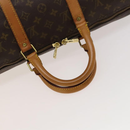 Louis Vuitton Keepall Bag Monogram Canvas, BROWN, CANVAS, Travel bag