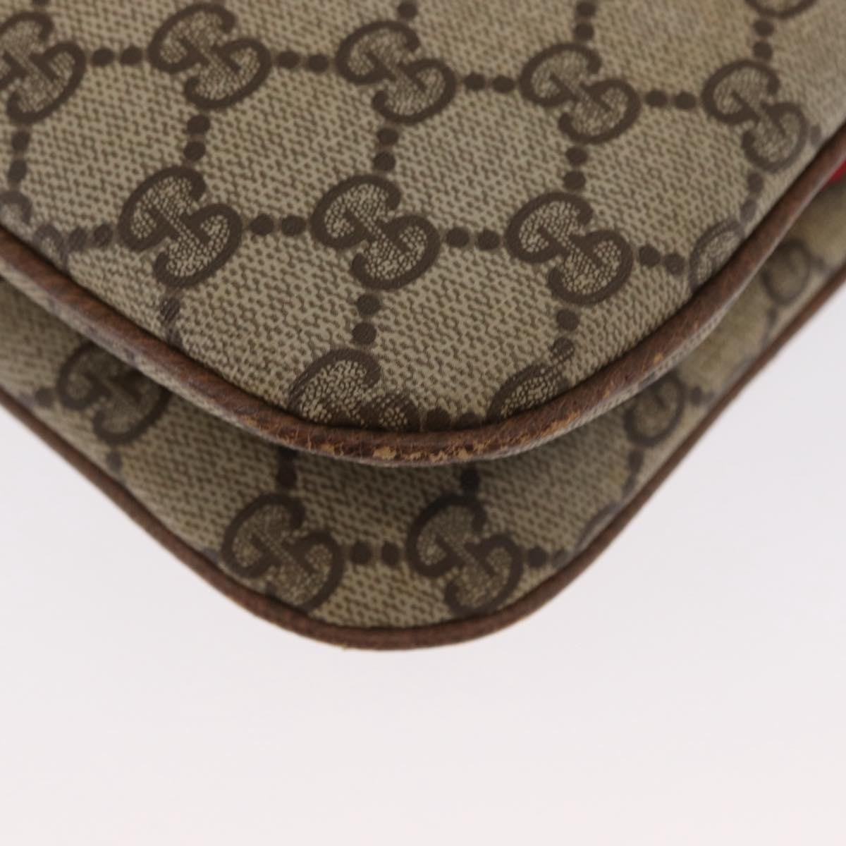 Gucci Vintage Shoulder Bag GG Coated Canvas, BEIGE, PVC, Shoulder bag