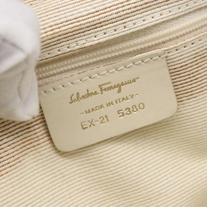 Salvatore Ferragamo Gancini Shoulder Bag Canvas, PINK, CANVAS, Shoulder bag