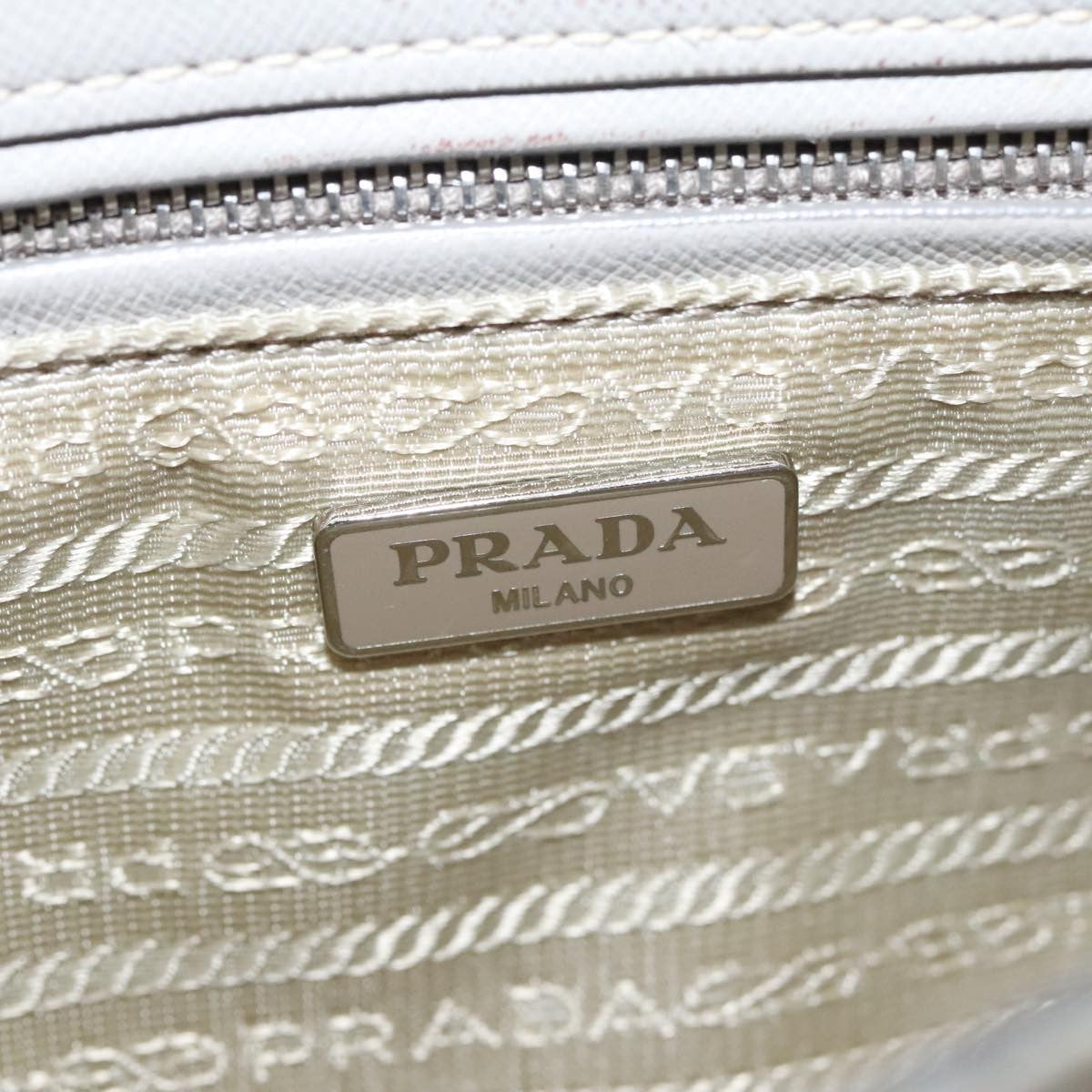 Prada Pushlock Chain Flap Bag Quilted Tessuto, BEIGE, NYLON, Shoulder bag