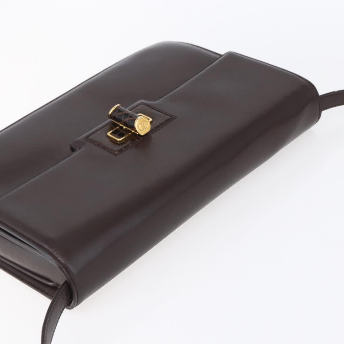 Gucci Vintage Shoulder Bag Leather, BROWN, LEATHER, Shoulder bag