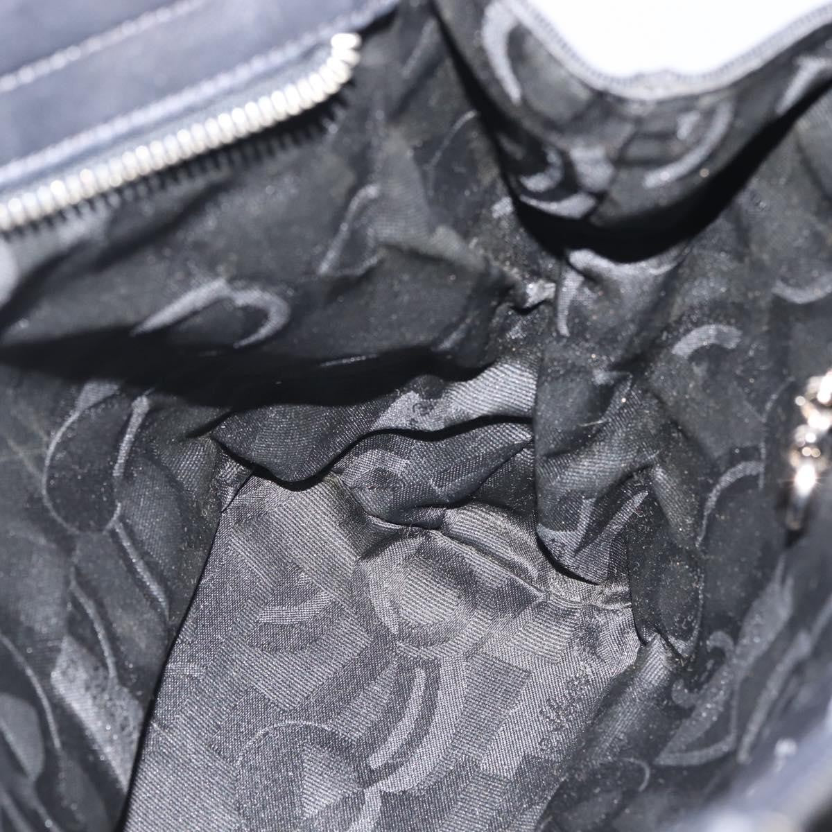 Salvatore Ferragamo Vala Handbag Canvas, BLACK, CANVAS, Handbag