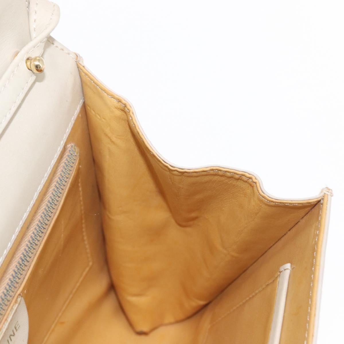 Celine Vintage Shoulder Bag Leather, ECRU, LEATHER, Shoulder bag