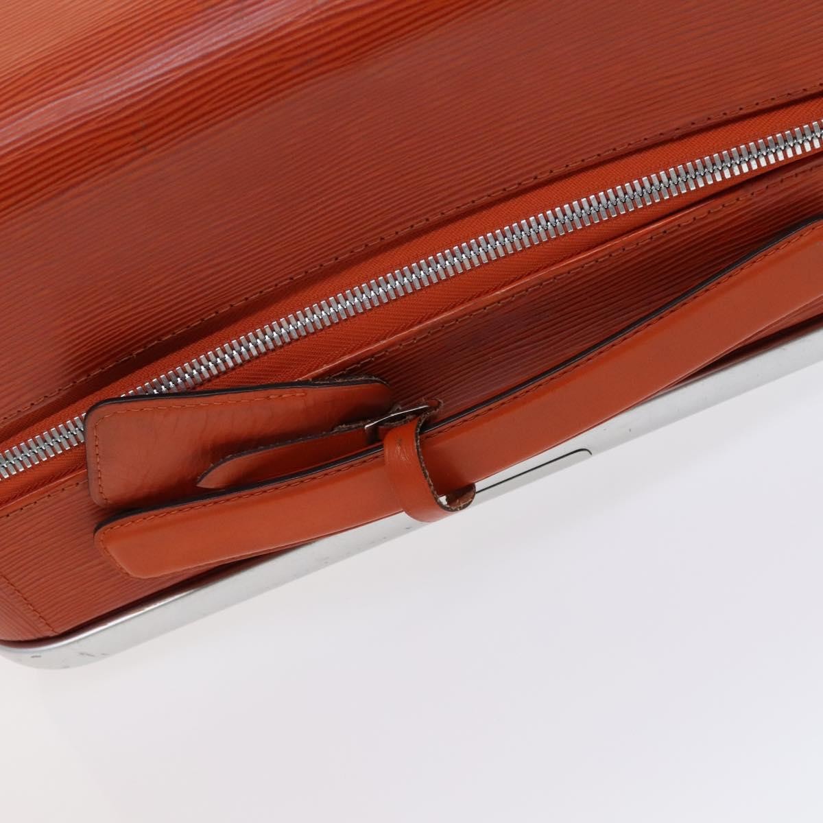 Louis Vuitton Horizon Luggage Epi Leather, ORANGE, LEATHER, Travel bag