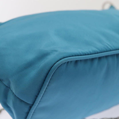 Prada Vintage Chain Shoulder Bag Tessuto, BLUE, NYLON, Shoulder bag