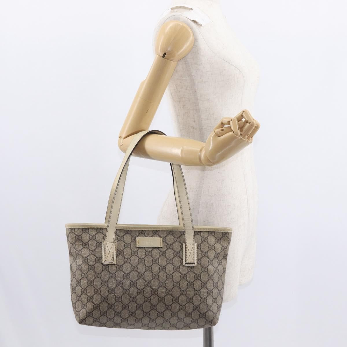 Gucci Vintage Open Tote GG Canvas, BEIGE, CANVAS, Tote bag