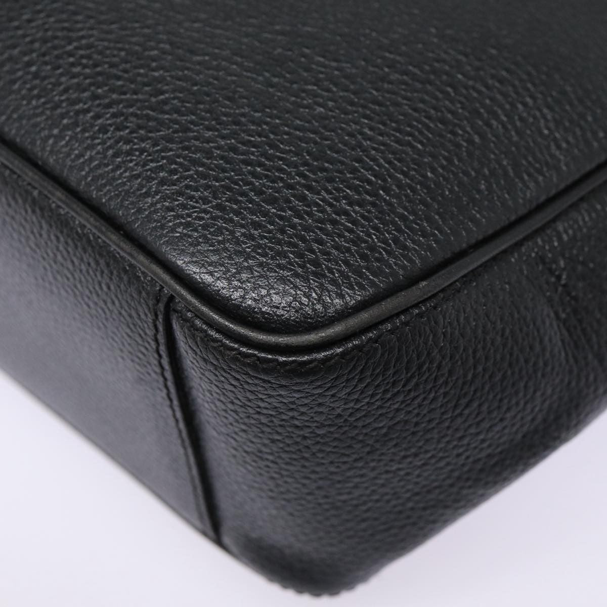 Celine Shoulder Bag Leather, BLACK, LEATHER, Shoulder bag