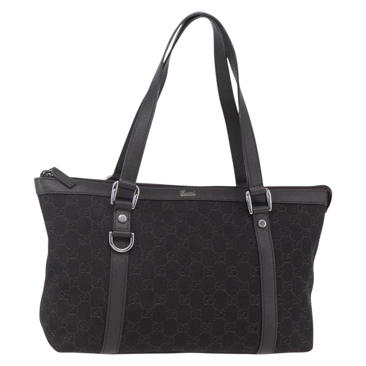 Gucci Abbey Zip Tote GG Canvas, BROWN, CANVAS, Tote bag